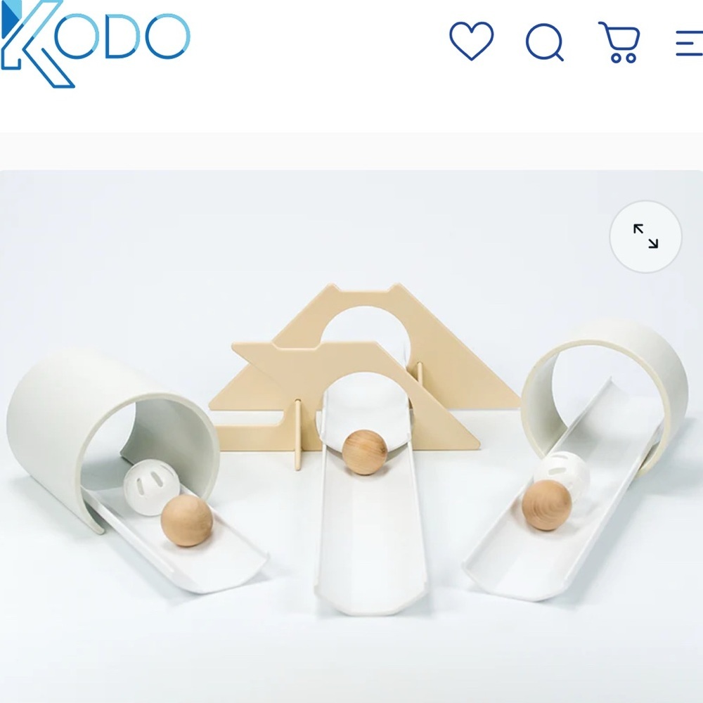 Cream and White Kids Toy Set